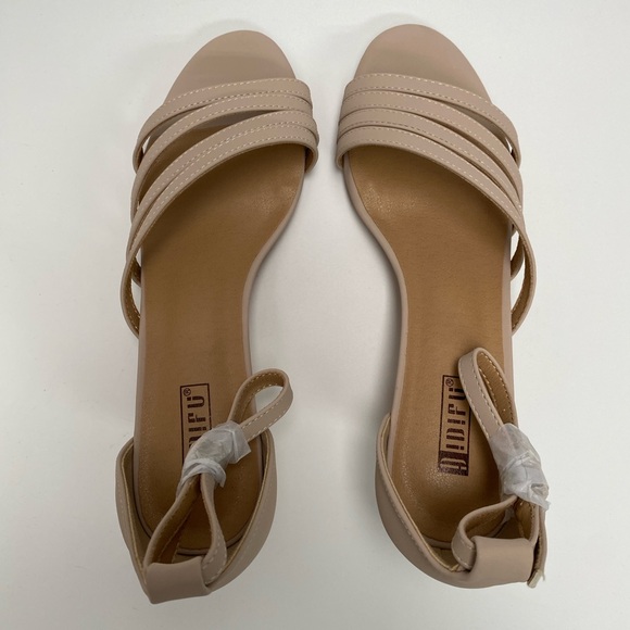 NIB IDIFU Lydia Strappy Sandals Women’s Size 7 Nude Colour - Picture 7 of 10
